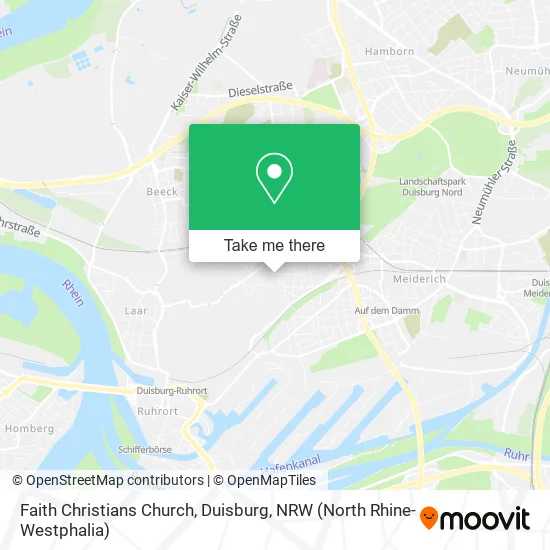 Карта Faith Christians Church, Duisburg