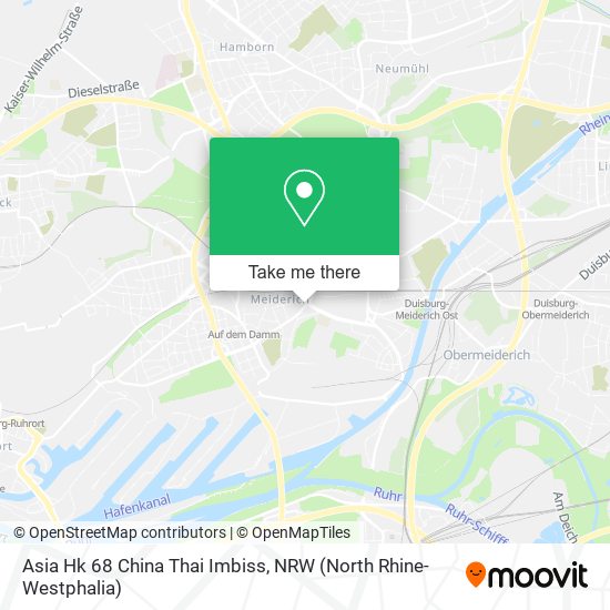 Asia Hk 68 China Thai Imbiss map