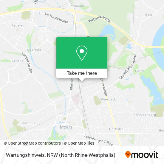 Карта Wartungshinweis