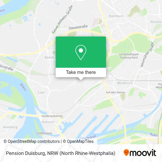 Pension Duisburg map