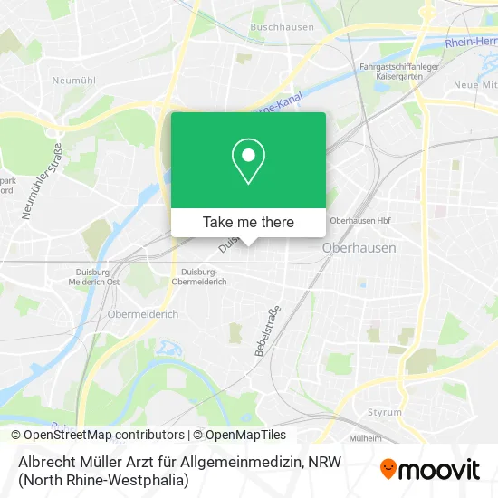 Карта Albrecht Müller Arzt für Allgemeinmedizin