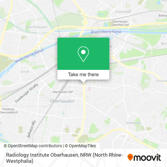 Radiology Institute Oberhausen map