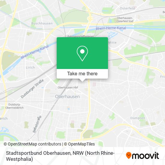 Stadtsportbund Oberhausen map