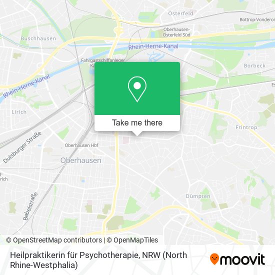 Heilpraktikerin für Psychotherapie map