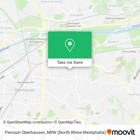 Pension Oberhausen map