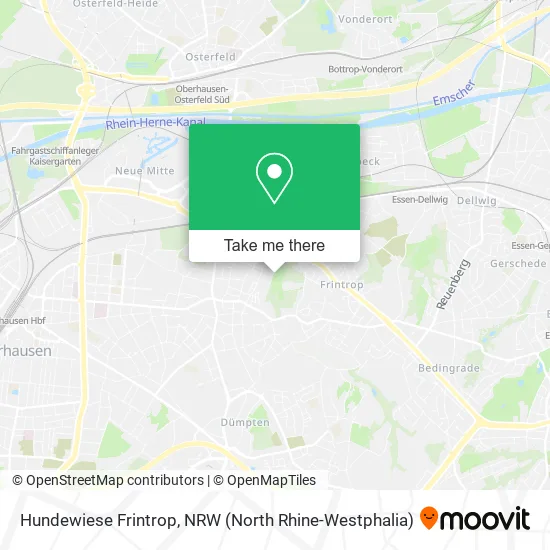 Карта Hundewiese Frintrop