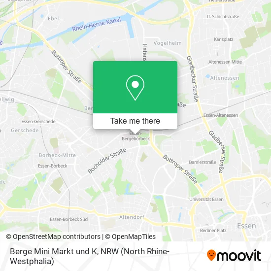 Карта Berge Mini Markt und K