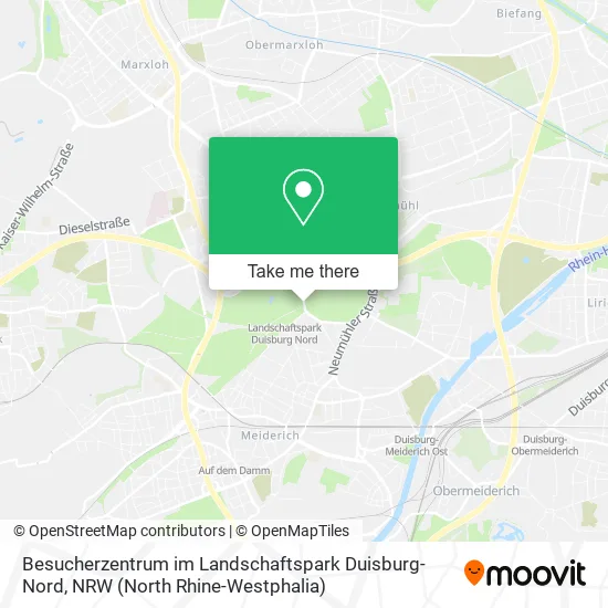Карта Besucherzentrum im Landschaftspark Duisburg-Nord