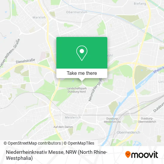 Карта Niederrheinkreativ Messe
