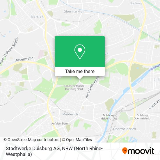 Stadtwerke Duisburg AG map