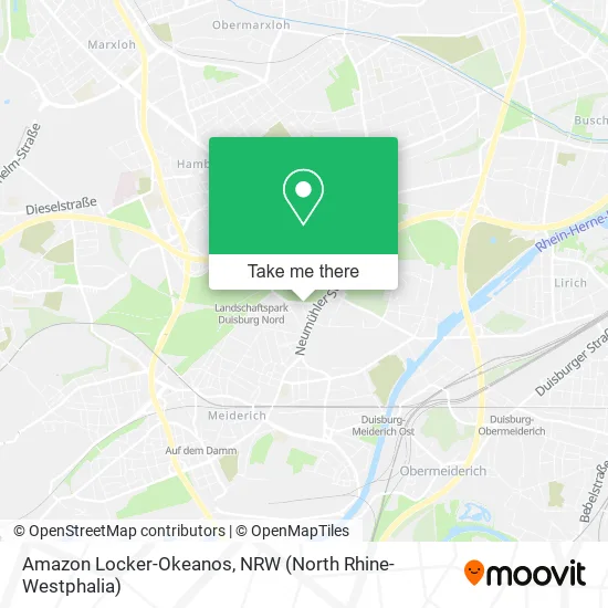 Карта Amazon Locker-Okeanos