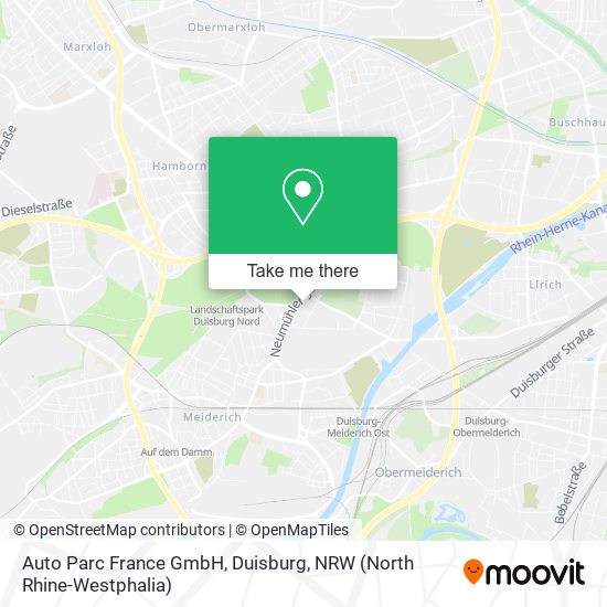 Auto Parc France GmbH, Duisburg map