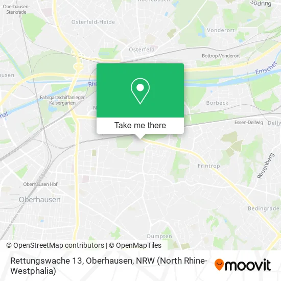 Rettungswache 13, Oberhausen map