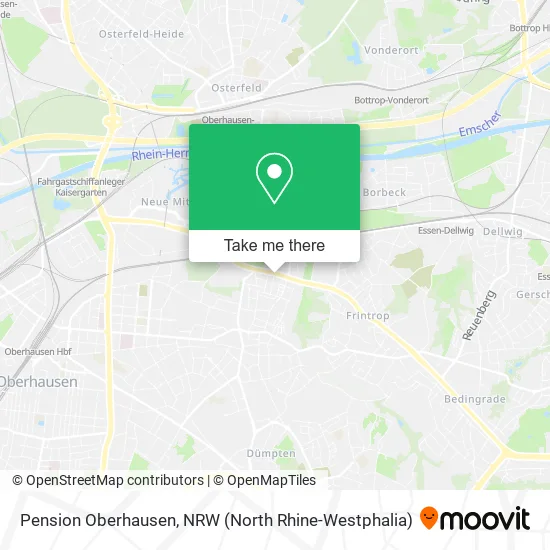 Pension Oberhausen map