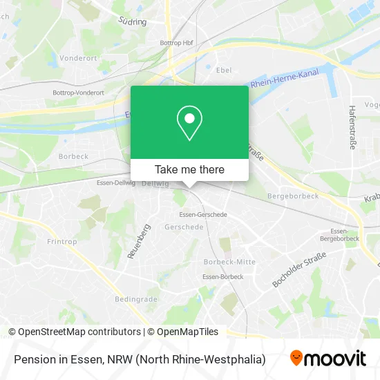 Карта Pension in Essen
