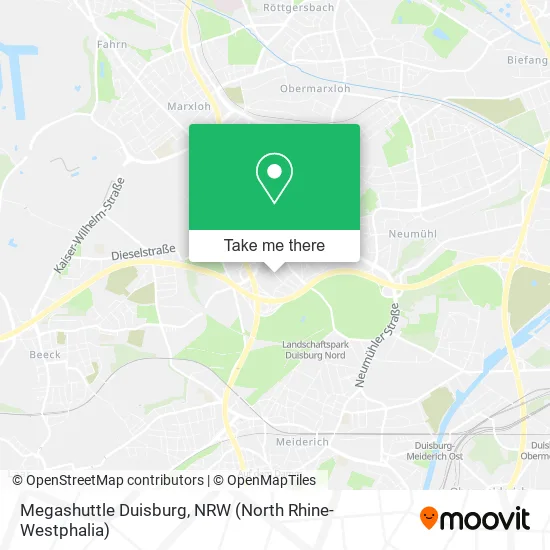 Карта Megashuttle Duisburg