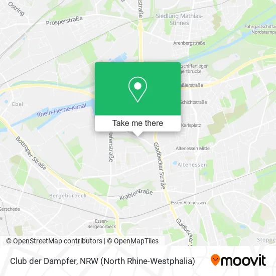 Карта Club der Dampfer