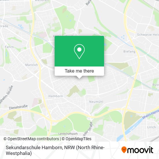Sekundarschule Hamborn map