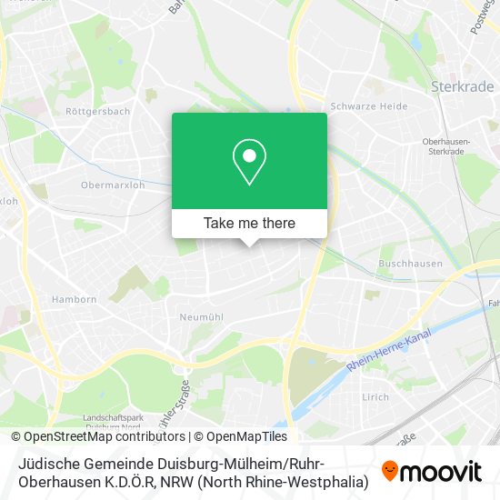 Jüdische Gemeinde Duisburg-Mülheim / Ruhr-Oberhausen K.D.Ö.R map