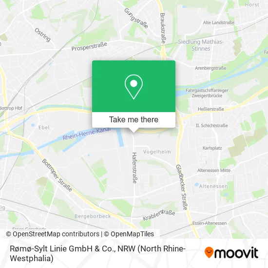 Карта Rømø-Sylt Linie GmbH & Co.