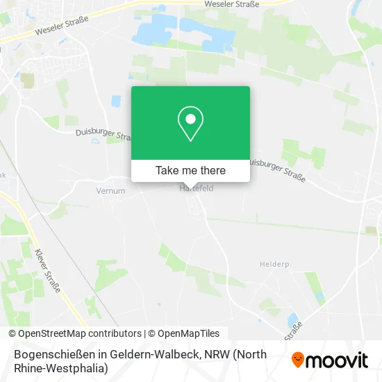 Карта Bogenschießen in Geldern-Walbeck