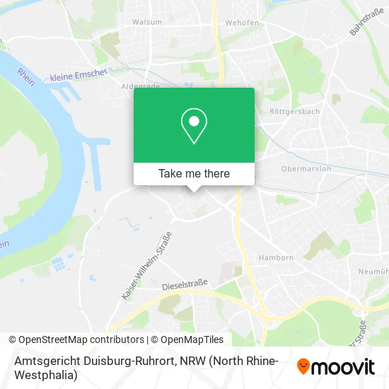 Карта Amtsgericht Duisburg-Ruhrort