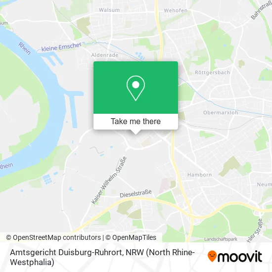 Карта Amtsgericht Duisburg-Ruhrort