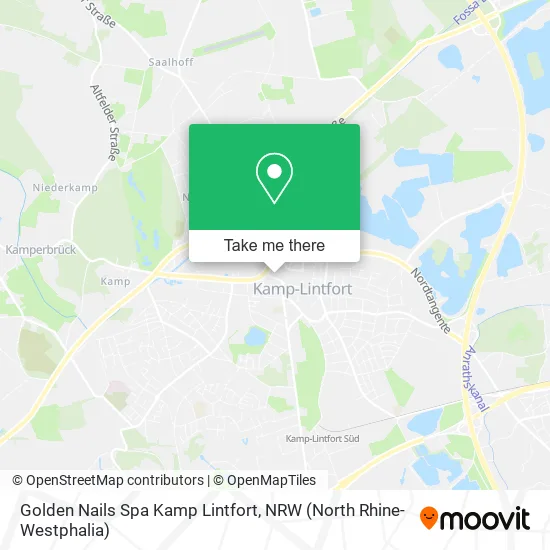 Golden Nails Spa Kamp Lintfort map