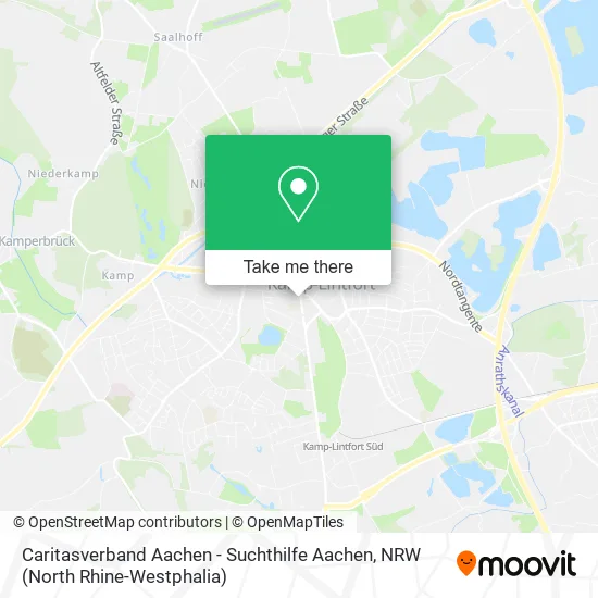 Карта Caritasverband Aachen - Suchthilfe Aachen