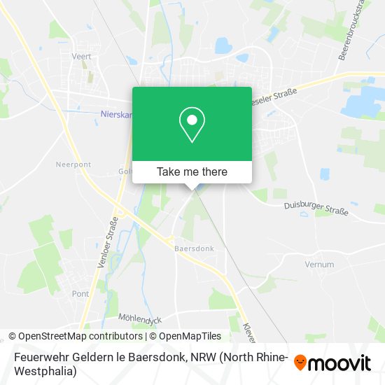 Feuerwehr Geldern le Baersdonk map