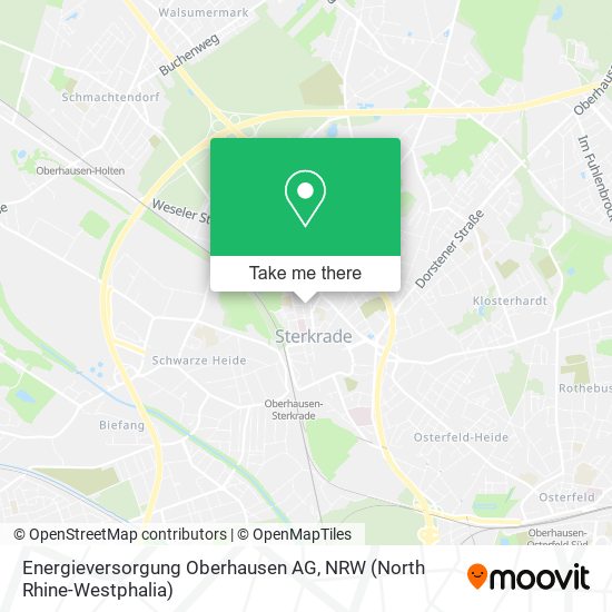 Energieversorgung Oberhausen AG map