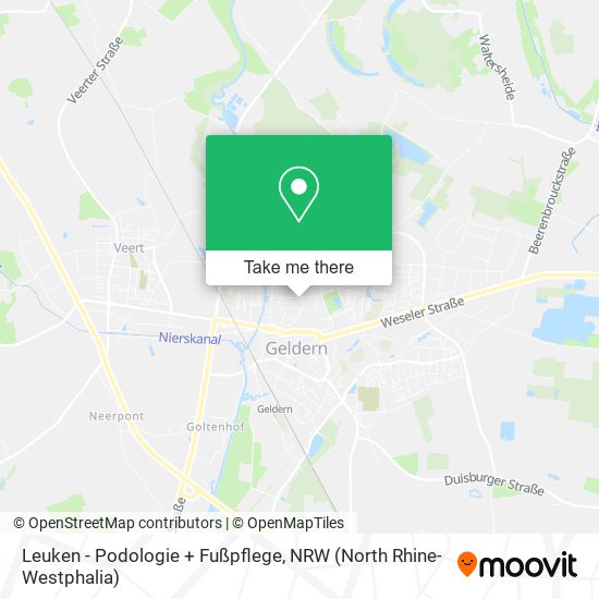 Leuken - Podologie + Fußpflege map