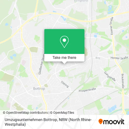 Карта Umzugsunternehmen Bottrop