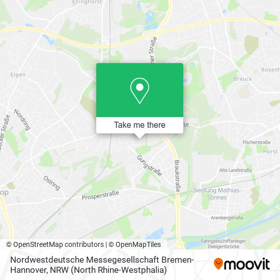 Nordwestdeutsche Messegesellschaft Bremen-Hannover map