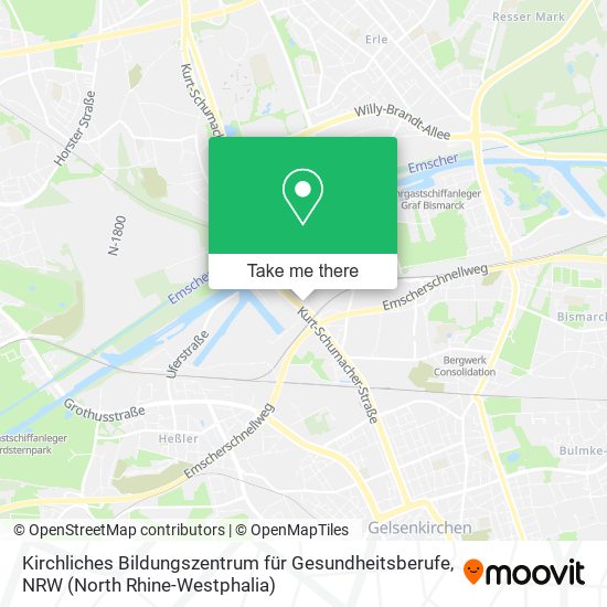 Kirchliches Bildungszentrum für Gesundheitsberufe map