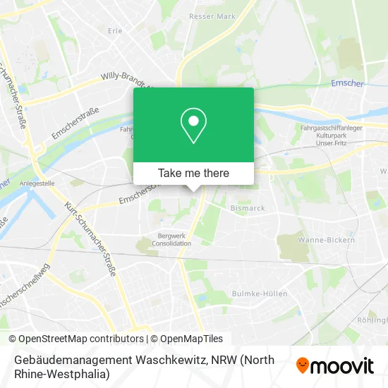 Карта Gebäudemanagement Waschkewitz