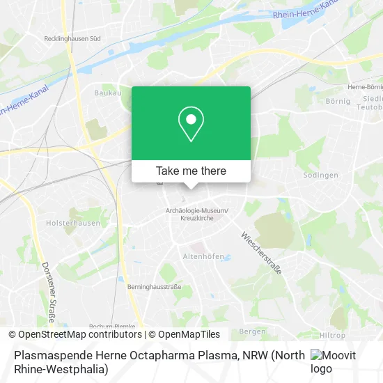 Карта Plasmaspende Herne Octapharma Plasma
