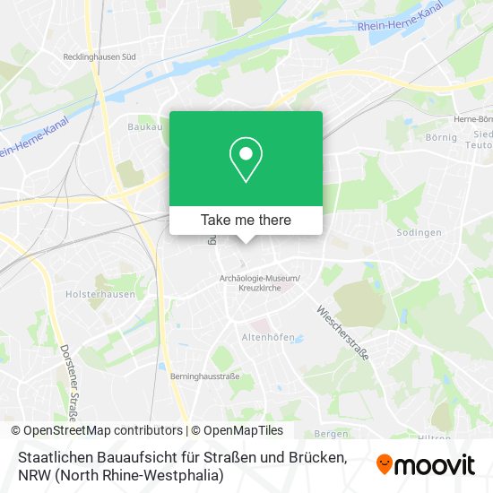 Staatlichen Bauaufsicht für Straßen und Brücken map