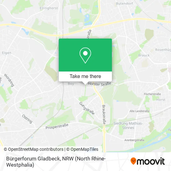 Карта Bürgerforum Gladbeck