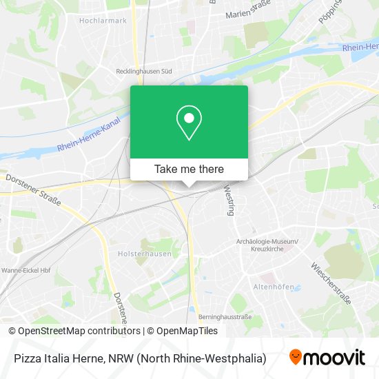 Pizza Italia Herne map