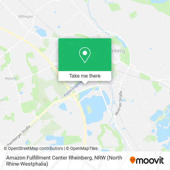 Карта Amazon Fulfillment Center Rheinberg
