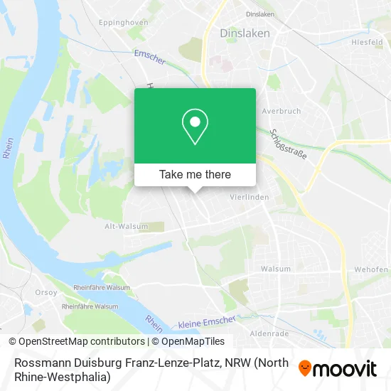 Карта Rossmann Duisburg Franz-Lenze-Platz