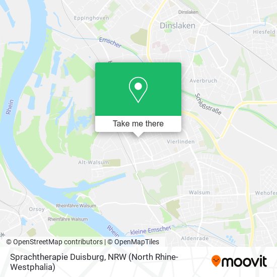Карта Sprachtherapie Duisburg