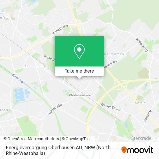 Energieversorgung Oberhausen AG map