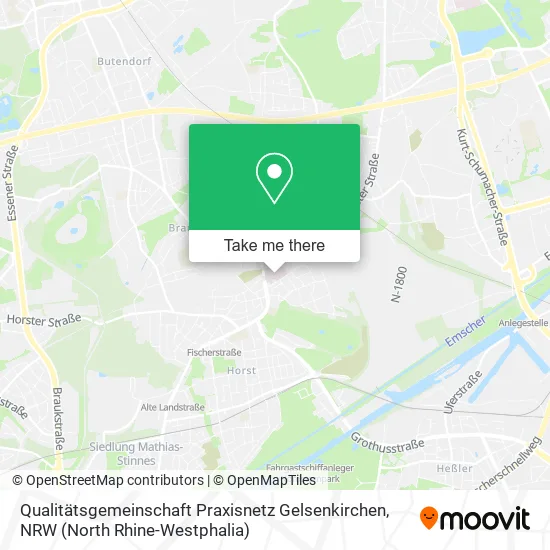 Карта Qualitätsgemeinschaft Praxisnetz Gelsenkirchen