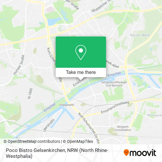 Карта Poco Bistro Gelsenkirchen