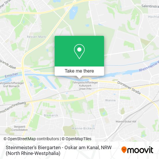 Карта Steinmeister's Biergarten - Oskar am Kanal