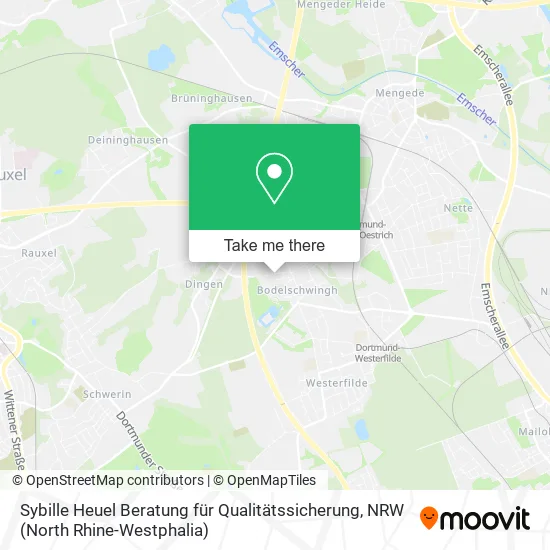 Карта Sybille Heuel Beratung für Qualitätssicherung