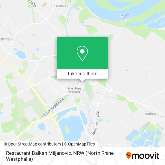 Restaurant Balkan Miljanovic map