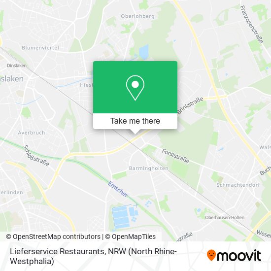 Lieferservice Restaurants map